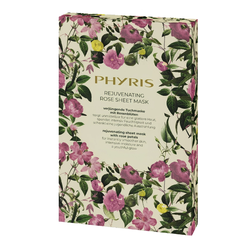 3 Mascarilla Facial Rejuvenecedora de Rosas PHYRIS | Hidratación y Luminosidad 3 Mascarilla Facial Rejuvenecedora de Rosas PHYRIS | Hidratación y Luminosidad