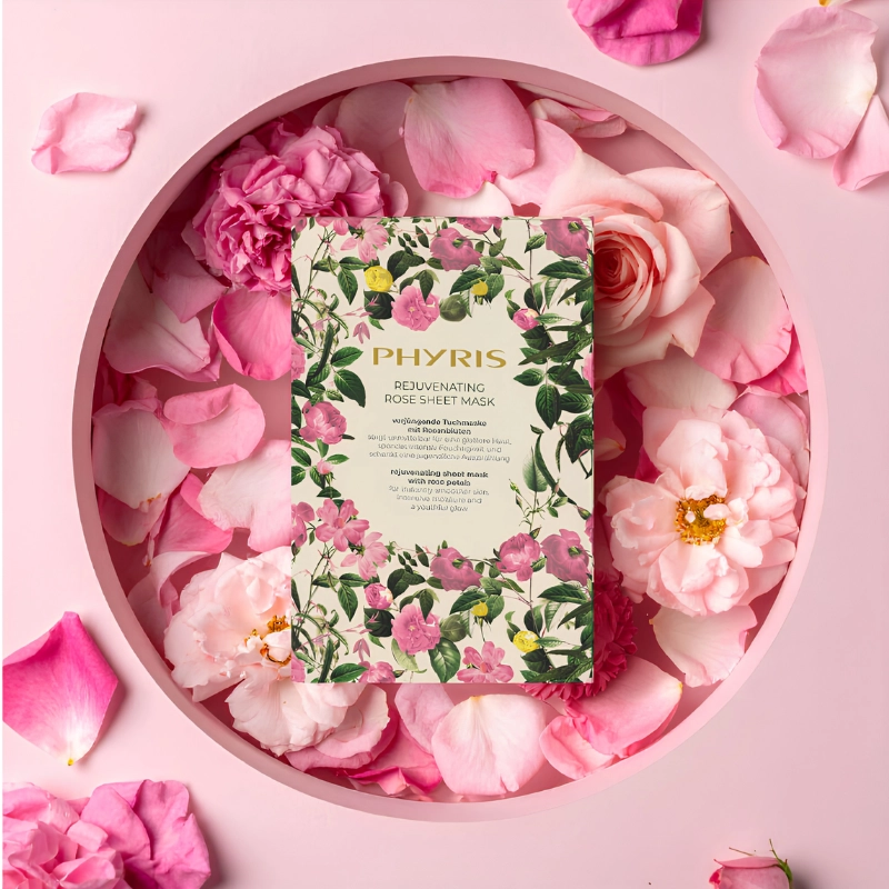 3 Mascarilla Facial Rejuvenecedora de Rosas PHYRIS | Hidratación y Luminosidad