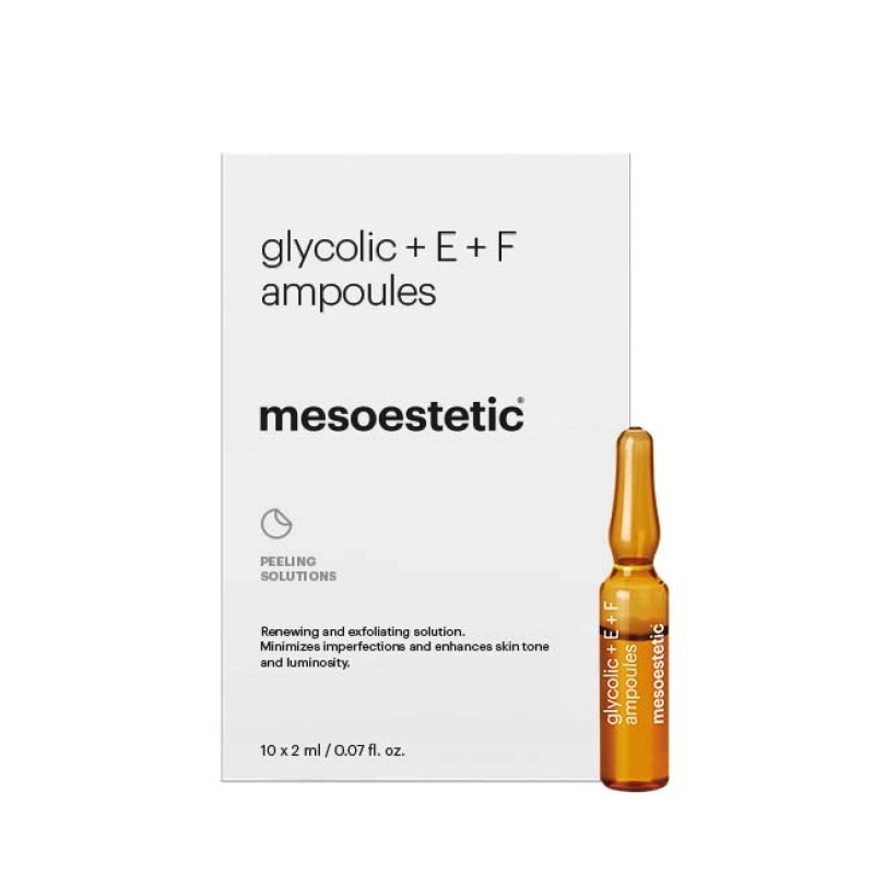 Ampollas de Ácido Glicólico Mesoestetic: Solución Exfoliante para Renovación Celular