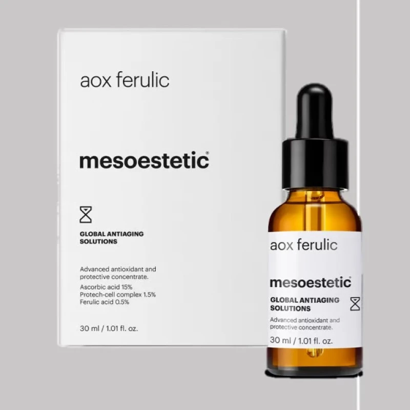 AOX Ferulic Serum Mesoestetic | Protección, Colágeno, Luminosidad, firmeza