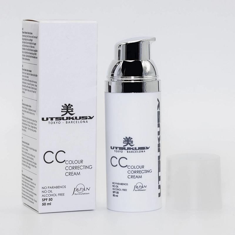 BB Glow Tono Claro CC Cream Utsukusy | Crema Color Hidratante y Protectora