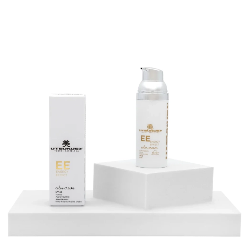 BB Glow Tono Medio EE Cream Utsukusy | Crema Color Equilibrante y Protectora BB Glow Tono Medio EE Cream Utsukusy | Crema Color Equilibrante y Protectora