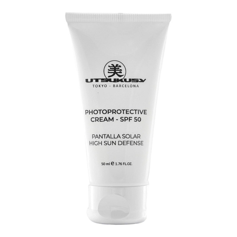 Crema Fotoprotectora SPF 50 Utsukusy | Calma y protege la piel