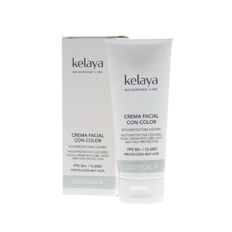 Kelaya CREMA FACIAL CON COLOR Tono claro | Fotoprotectora FPS 50+ | Antiedad | Luminosidad | BRC Kelaya CREMA FACIAL CON COLOR Tono claro | Fotoprotectora FPS 50+ | Antiedad | Luminosidad | BRC