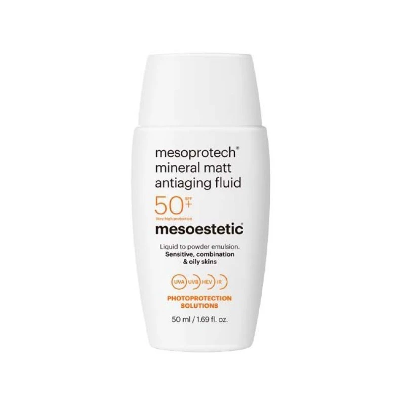 Mineral Matt Antiaging Fluid | Protector Solar Antiedad Mesoprotech | Mesoestetic
