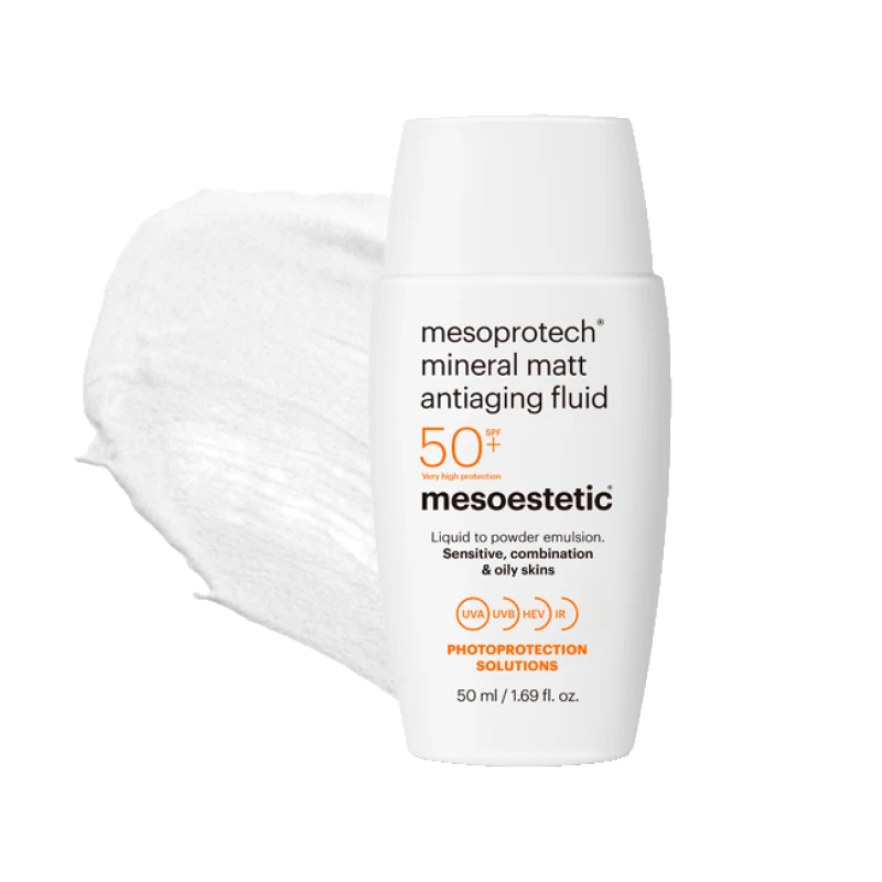 Mineral Matt Antiaging Fluid | Protector Solar Antiedad Mesoprotech | Mesoestetic