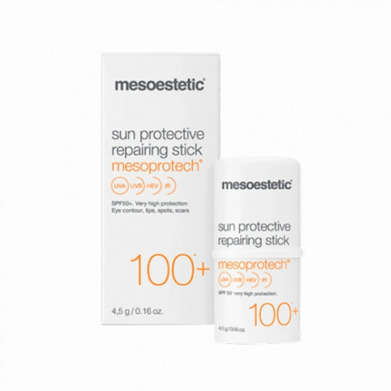 Protector solar zonas sensibles | Mesoprotech - Mesoestetic |  Sun protective repairing stick SPF100