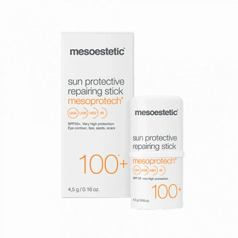 Protector solar zonas sensibles | Mesoprotech - Mesoestetic |  Sun protective repairing stick SPF100
