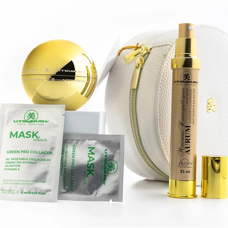 Set Aurum Utsukusy | Crema, Serum y Color Green