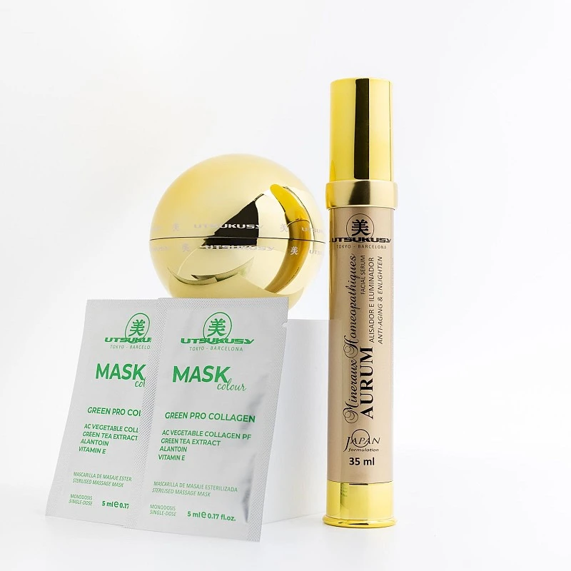 Set Aurum Utsukusy | Crema, Serum y Color Green