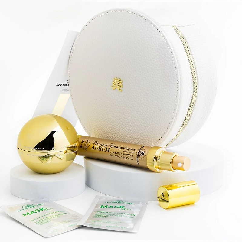 Set Aurum Utsukusy | Crema, Serum y Color Green
