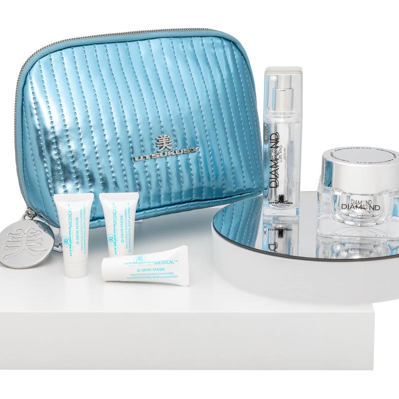 Set Utsukusy Diamond: Sérum, Crema y Mascarillas con Péptidos de